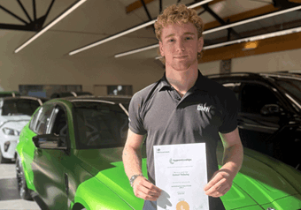 Sam Holladay Passes His Customer Service Apprenticeship