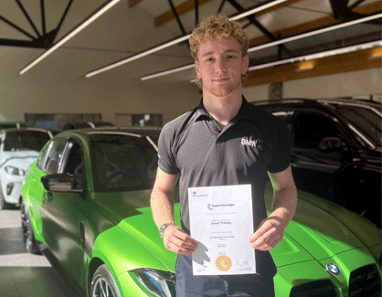 Sam Holladay Passes His Customer Service Apprenticeship