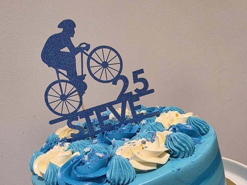 A celebratory cake