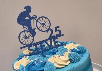 A celebratory cake