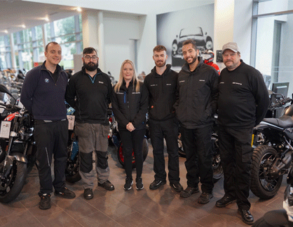 Meet our Aftersales Team at Lloyd BMW Motorrad Blackpool