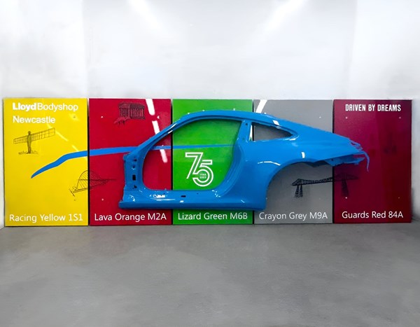 Artistic Porsche Challenge for Lloyd Bodyshop Newcastle
