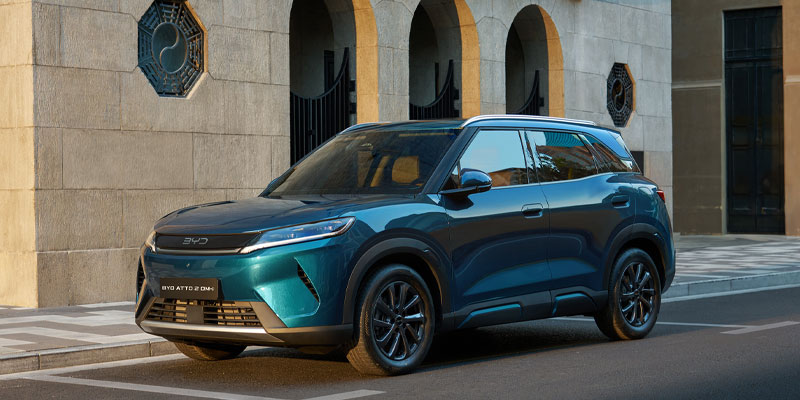 BYD Atto 2 DM-i on the road