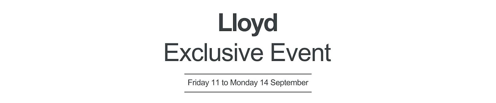 The Lloyd Exclusive Event