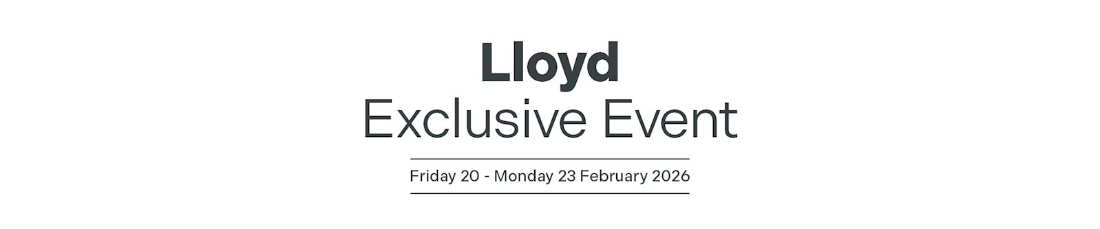 The Lloyd Exclusive Event