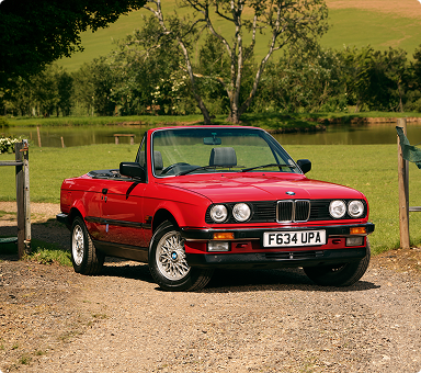 Red BMW E30