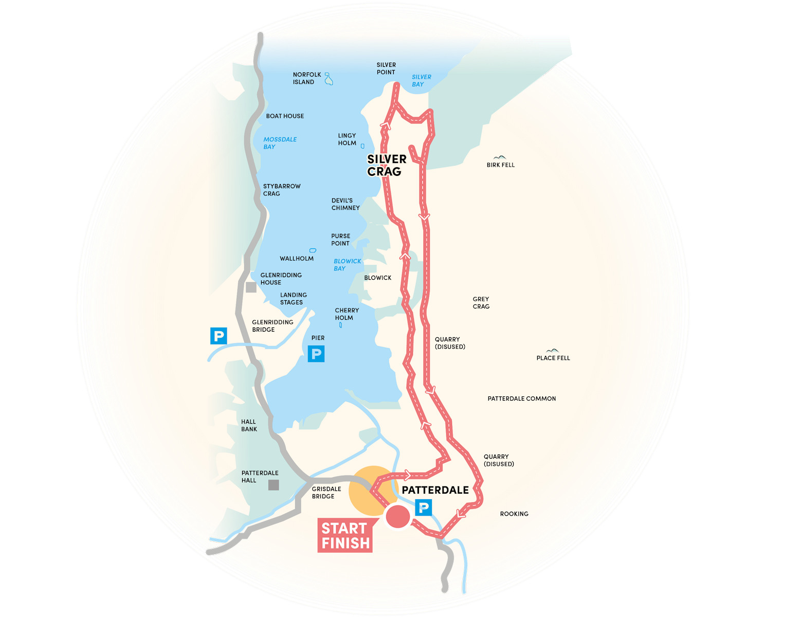 Silver Crag Dog Walk Map