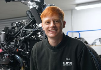 Ryan Davidson – Apprentice Technician at Lloyd Motorrad Carlisle