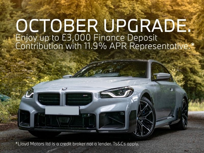 October Upgrade. Enjoy up to £3000 Finance Deposit Contribution with 11.9% APR Representative.