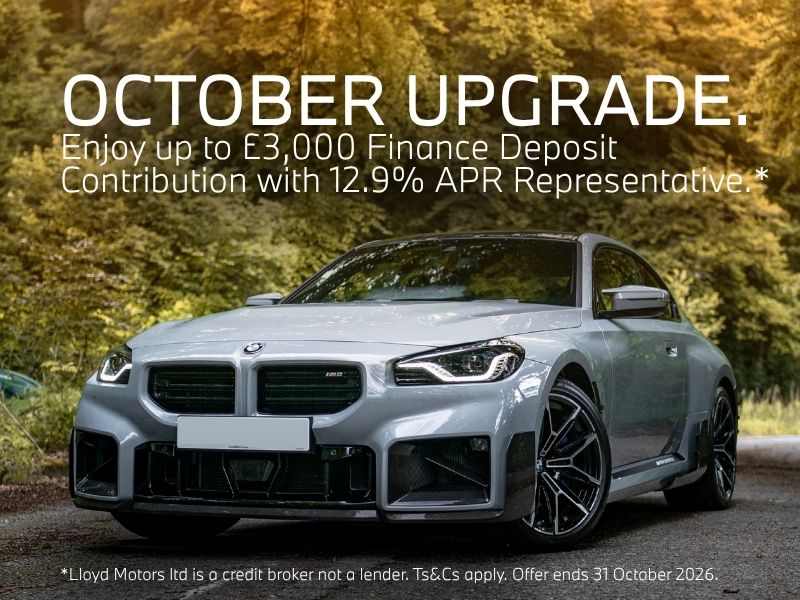 October Upgrade. Enjoy up to £3000 Finance Deposit Contribution with 12.9% APR Representative.