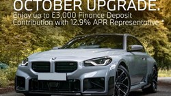 October Upgrade. Enjoy up to £3000 Finance Deposit Contribution with 12.9% APR Representative.