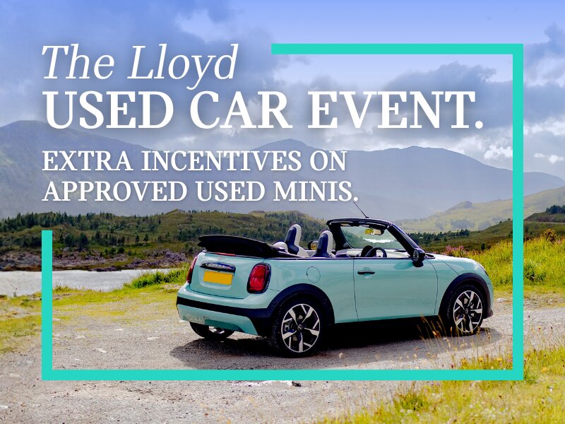 The Lloyd Used Car Event. Enjoy Extra Incentives on Approved Used MINIs.