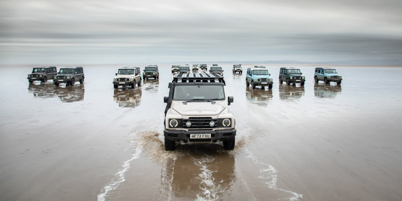 INEOS-Grenadier-Expedition-Morcambe-Bay-crossing-convoy