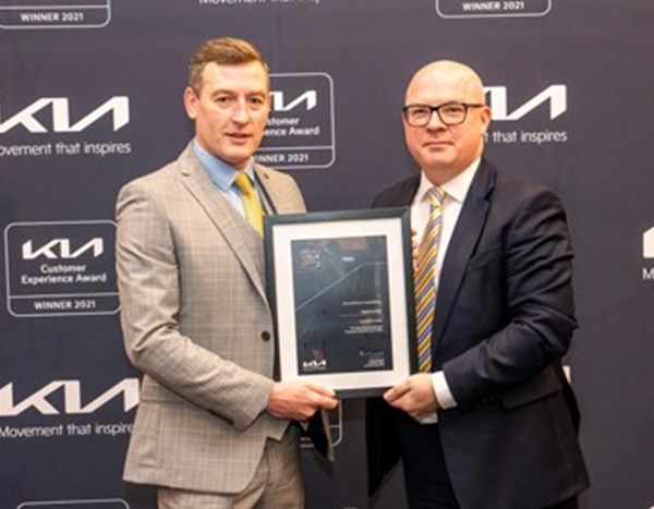Lloyd Kia Carlisle wins Kia 2021 Customer Experience Award