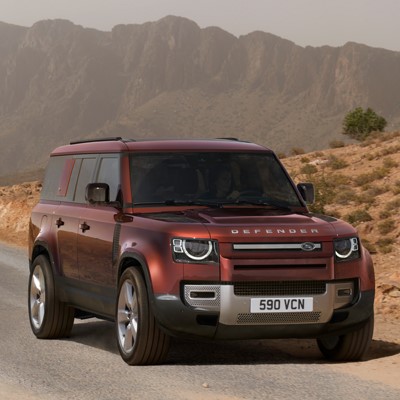 Land Rover Defender in Sedona Red