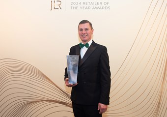 David McIntrye, Head of Business at Lloyd Jaguar Land Rover York who was trilled to collect 1st Place for the Jaguar Approved Used Retailer of the Year award.