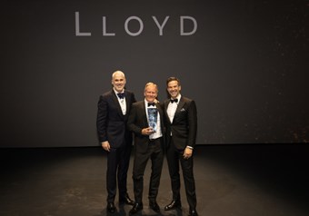 Rob Lindsay, JLR Franchise Director at Lloyd Motor Group, thrilled to be collecting the Partner of the Year award.