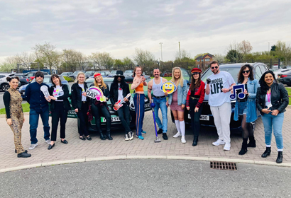 Lloyd Blackpool Support Cash For Kids Day 2023 by Dressing Like a Popstar