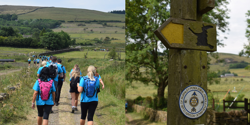 Pendle Charity Walk in the Countryside