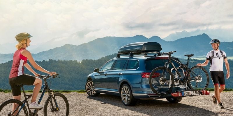 Volkswagen Passat with bikes