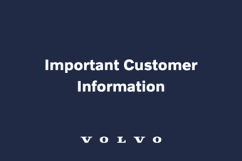 Volvo South Lakes Important Information