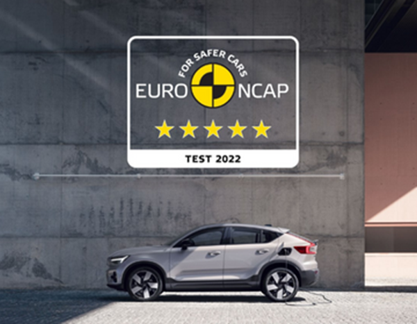 Fully electric C40 Recharge continues Volvo Cars’ five-star streak in Euro NCAP safety testing