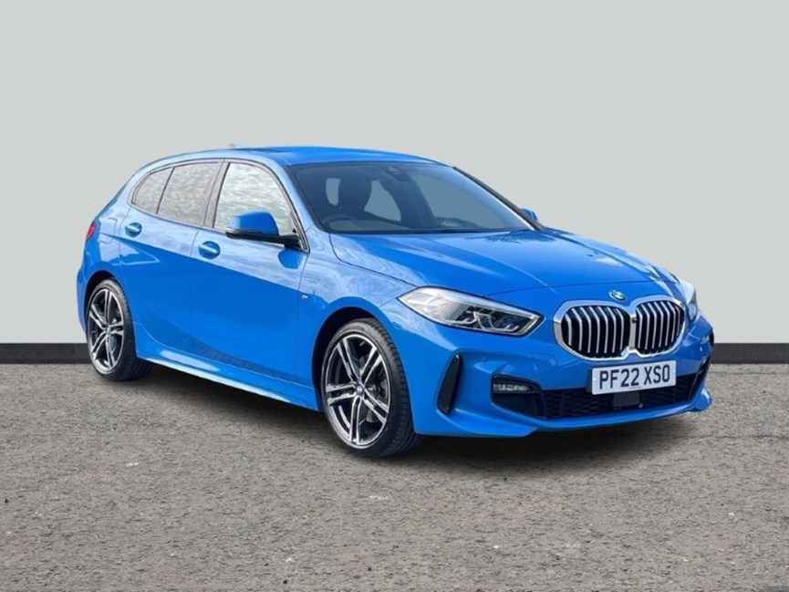 Used 2022 BMW 1 SERIES 118i 136 M Sport 5dr Step Auto LCP Blue used-2022-bmw-1-series-118i-136-m-sport-5dr-step-auto-lcp-blue